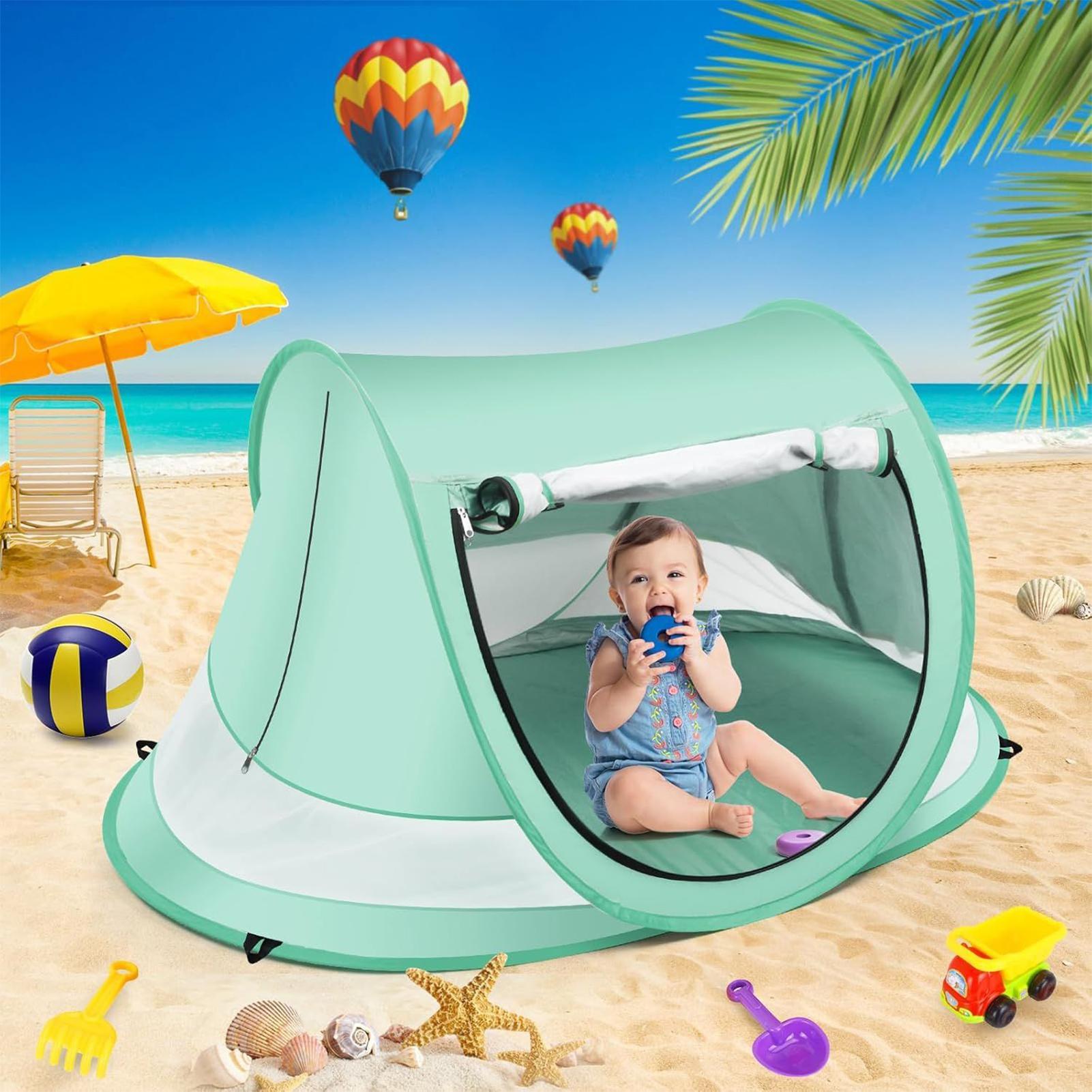Kids Outdoor Tent - Tenda Pantai Bayi Lipat Anti UV,