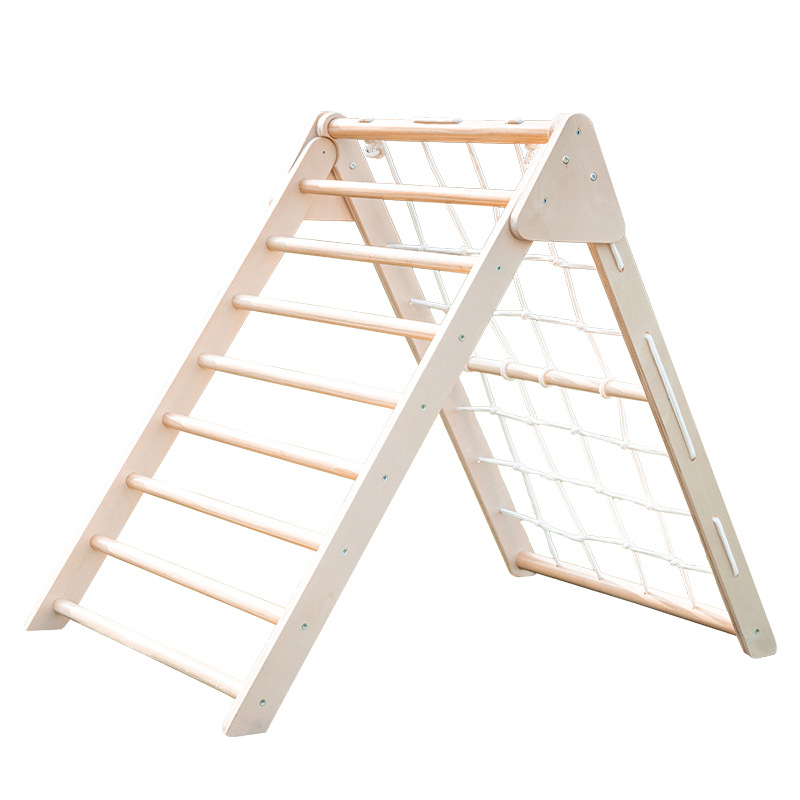 Kids Outdoor Wooden Playset - Papan Panjat Segitiga Kayu Lipat dengan