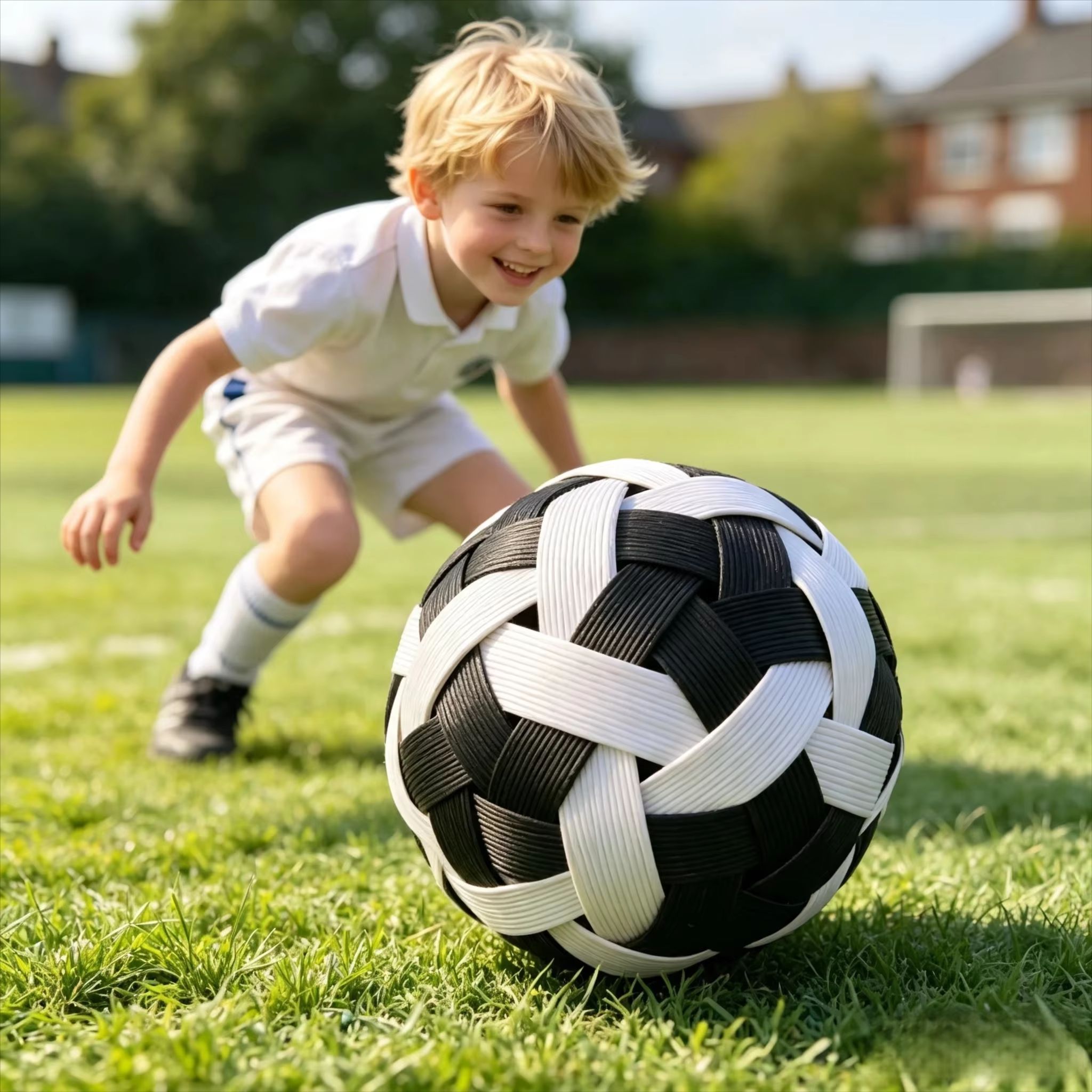 Kids Outdoor Games - Bola Sepak Takraw Rotan Anyaman Tangan
