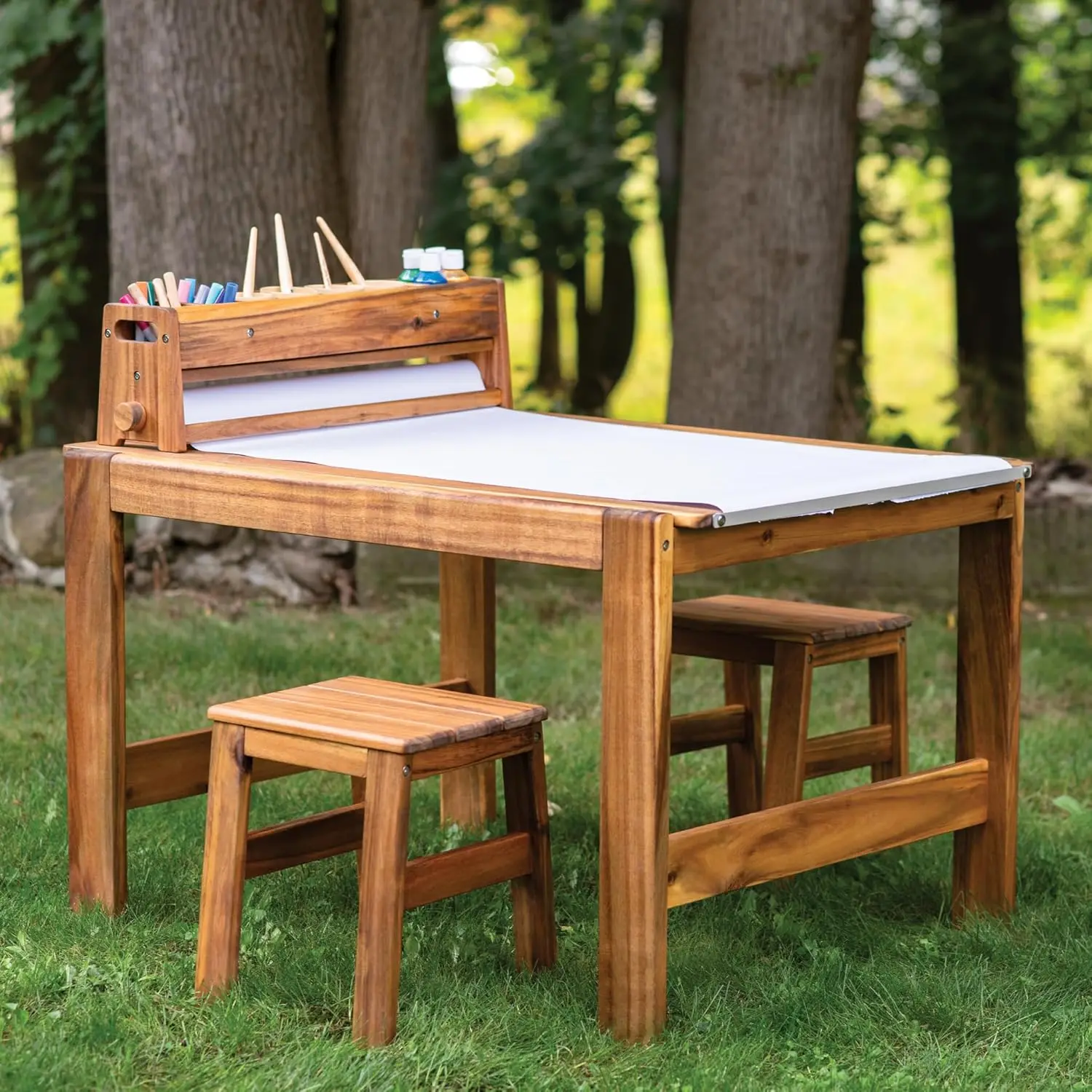 Kids Outdoor Table And Chair Set - Set Meja dan Kursi Seni Luar