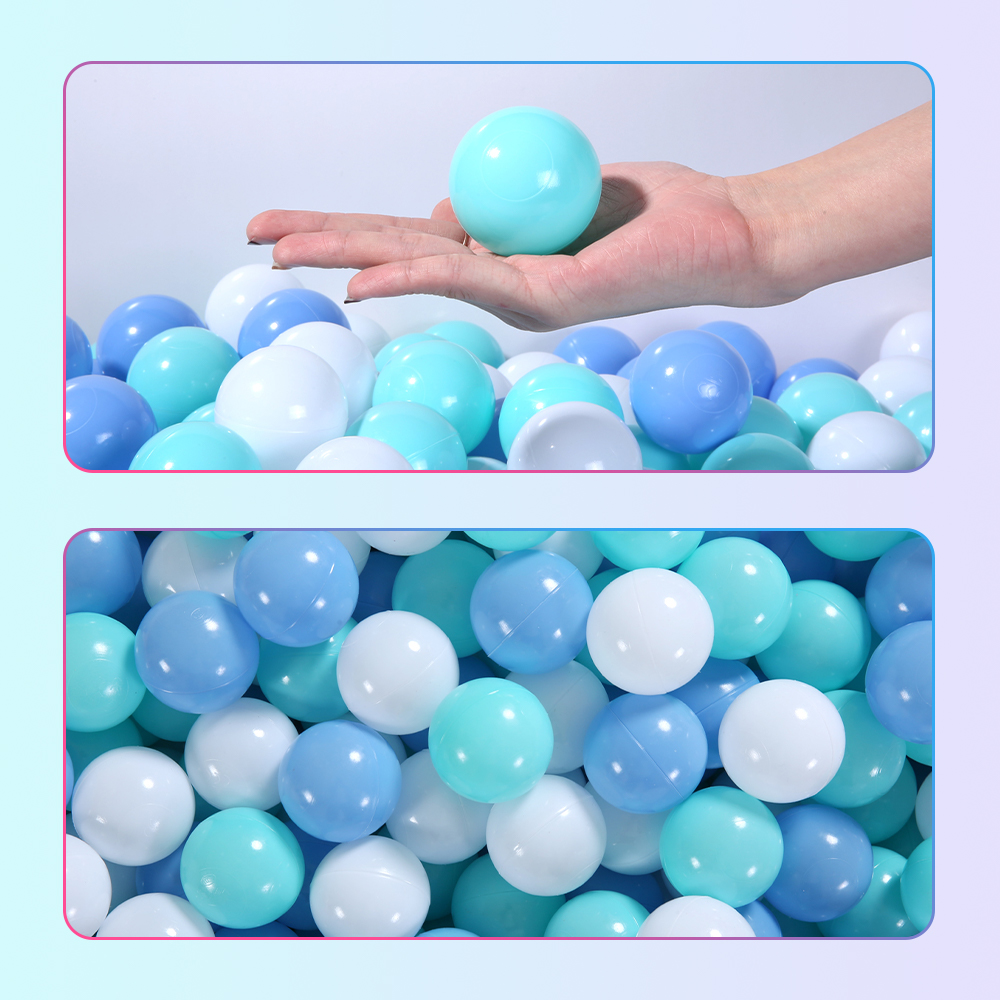Kids Outdoor Tent - 100 Buah Bola Plastik Warna Kolam