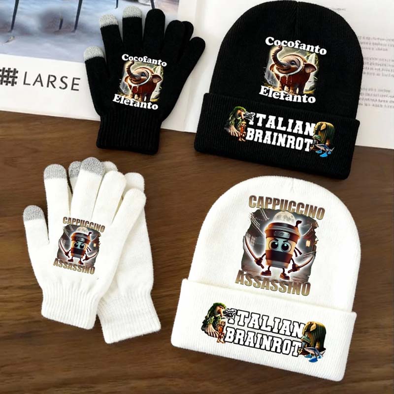 Kids Outdoor Movies - 2pcs Set Topi Rajut dan Sarung