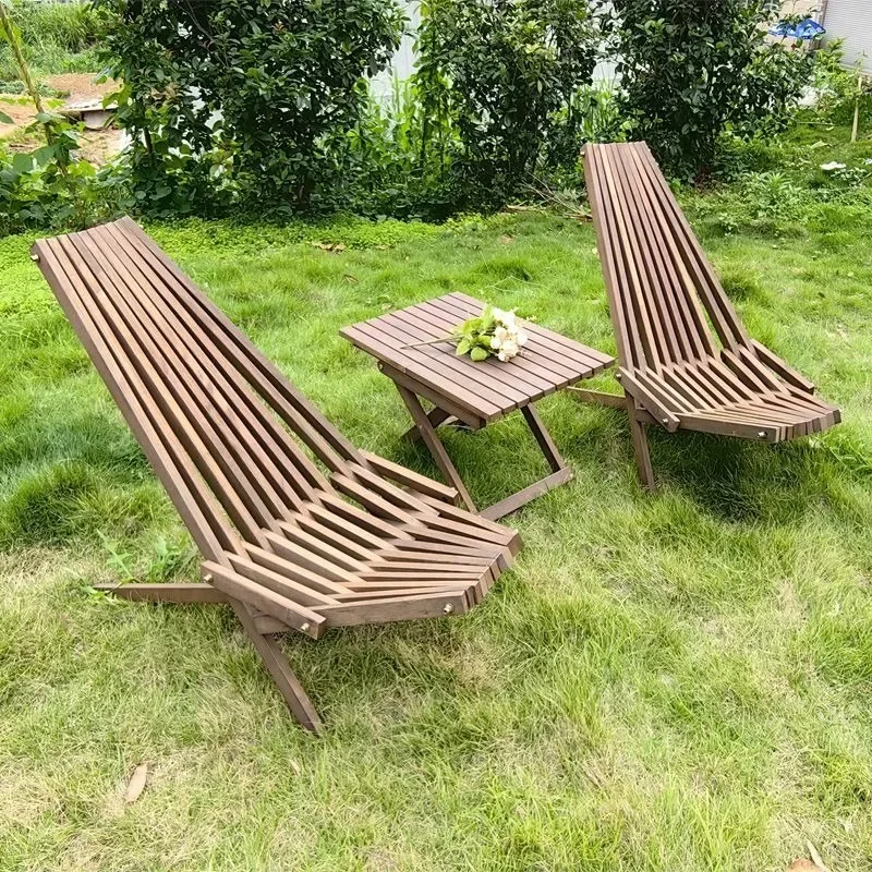 Kids Outdoor Wooden Table - Bangku Lipat Meja Lipat Meja dan