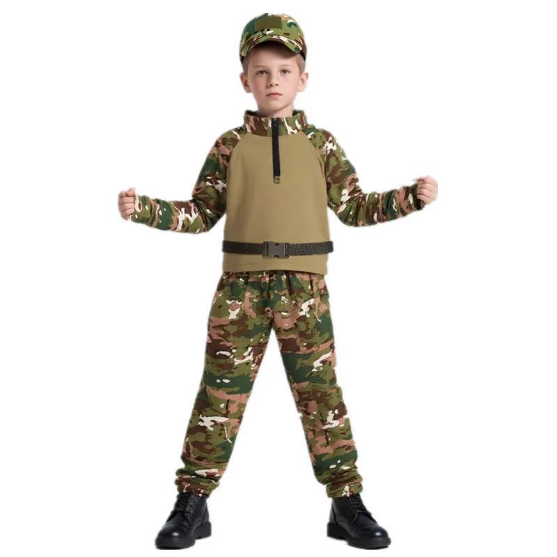 Kids Outdoor Movies - Pakaian Katak Kamuflase Anak-anak Dewasa Kostum