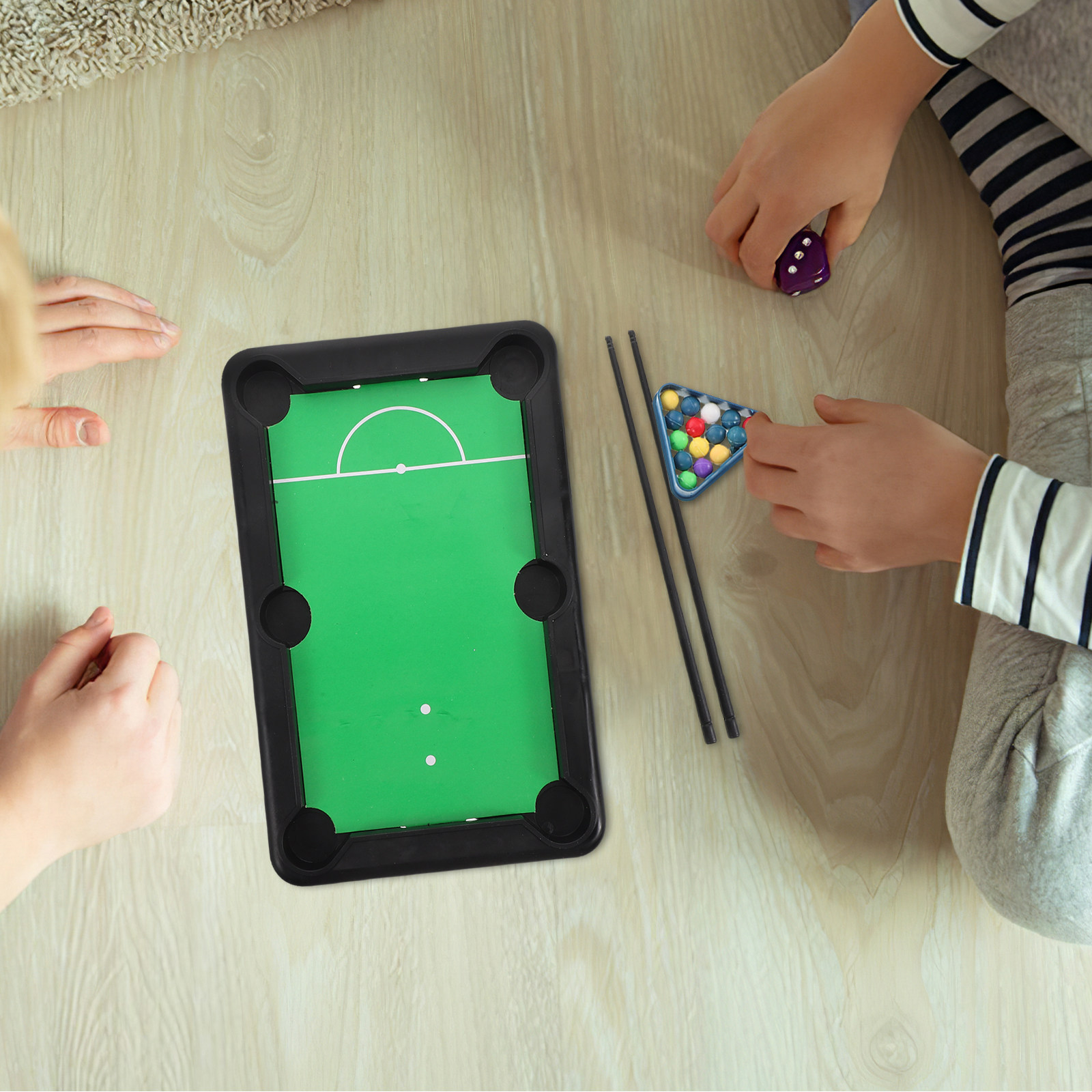 Kids Outdoor Games - 1 Set Meja Biliard Mini Anak-Anak