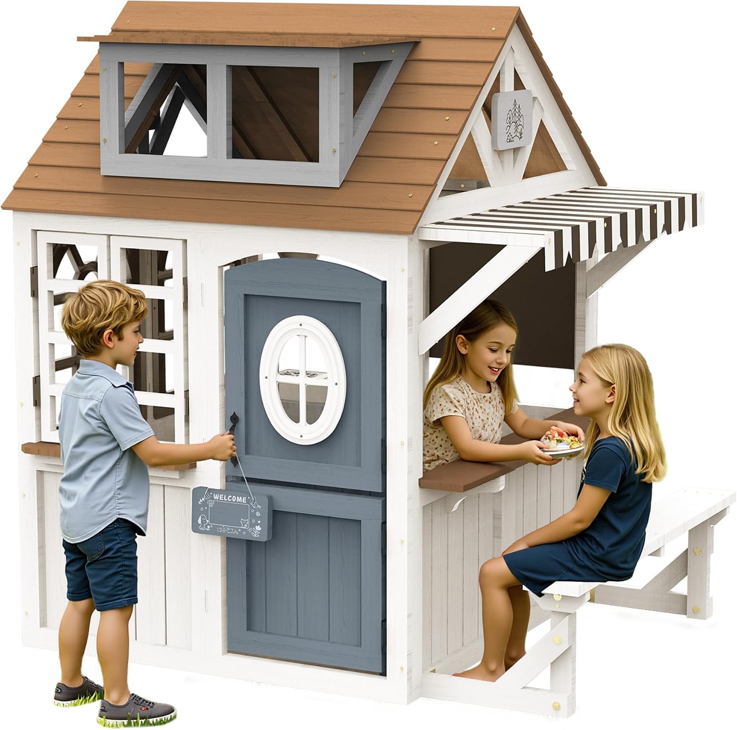 Kids Outdoor Wooden Playset - Rumah Mainan Kayu Luar Ruangan Albott