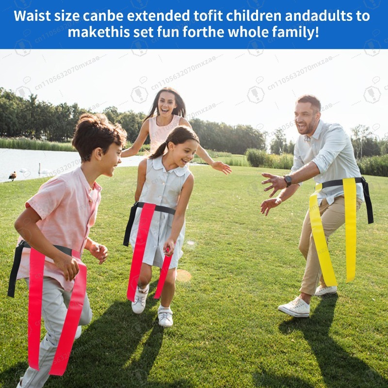 Kids Outdoor Games - Set Sabuk Flag Football Gaya Amerika