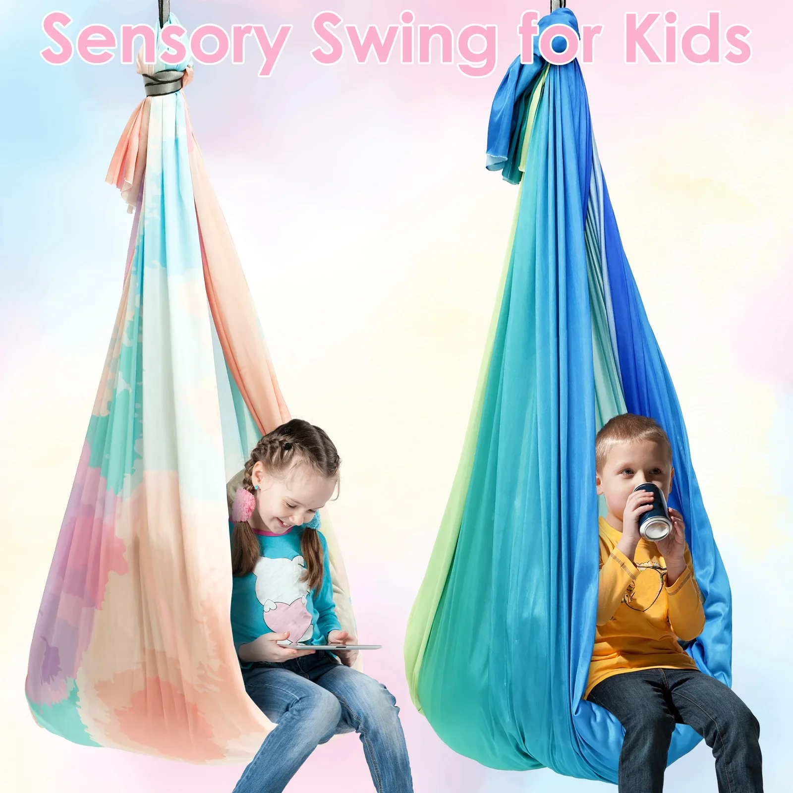 Kids Outdoor Hammock Swing - Ayunan Sensorik Nyaman untuk Anak, Hammock