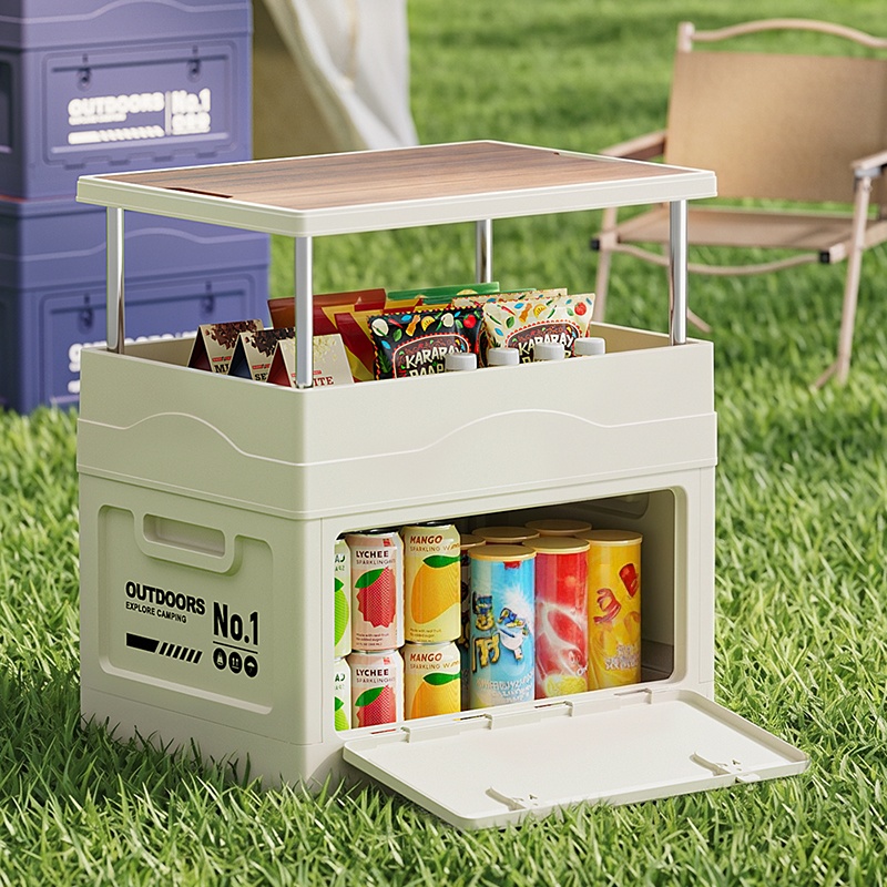 Kotak penyimpanan untuk berkem - Kids Outdoor Wooden Table ulasan dan harga