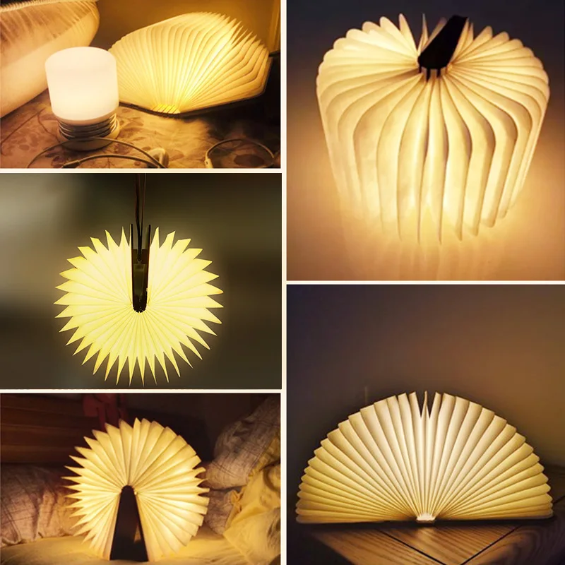 Lampu malam LED kreatif lipat  - Kids Outdoor Wooden Table ulasan dan harga