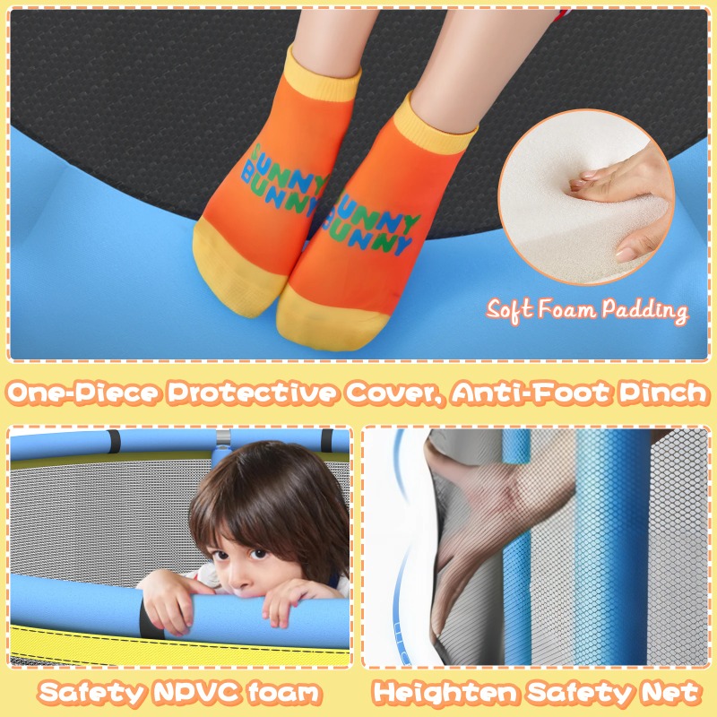 Trampolin Anak 5FT 8-in-1 Mini - Kids Outdoor Hammock Swing ulasan dan harga