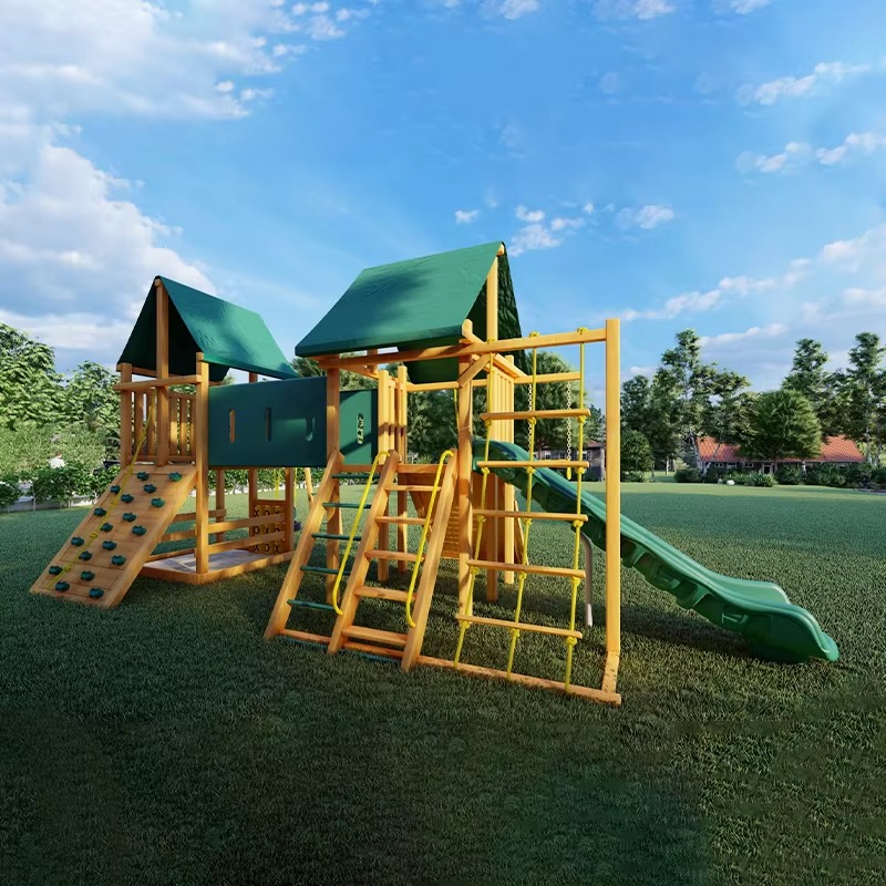 Wahana Permainan Anak Taman Hi - Kids Outdoor Wooden Playset ulasan dan harga