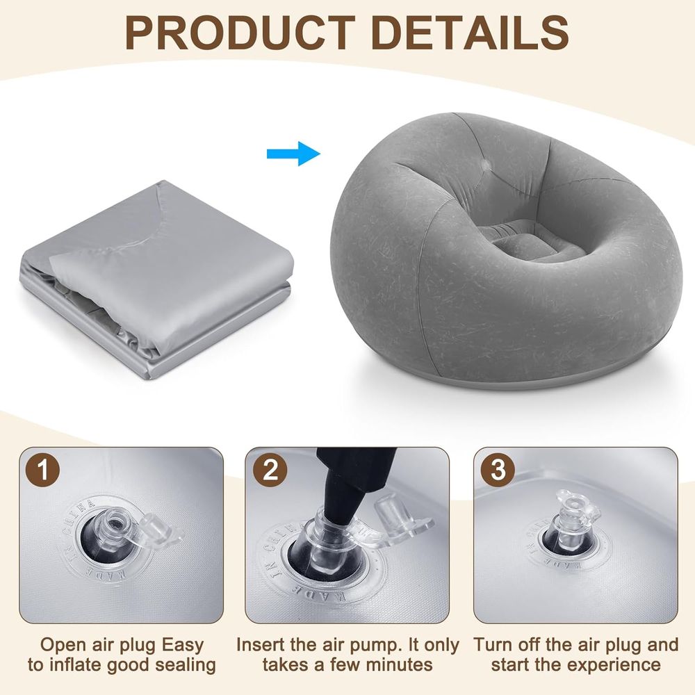 Kursi Bean Bag Tiup, Sofa Sant - Kids Outdoor Movies ulasan dan harga