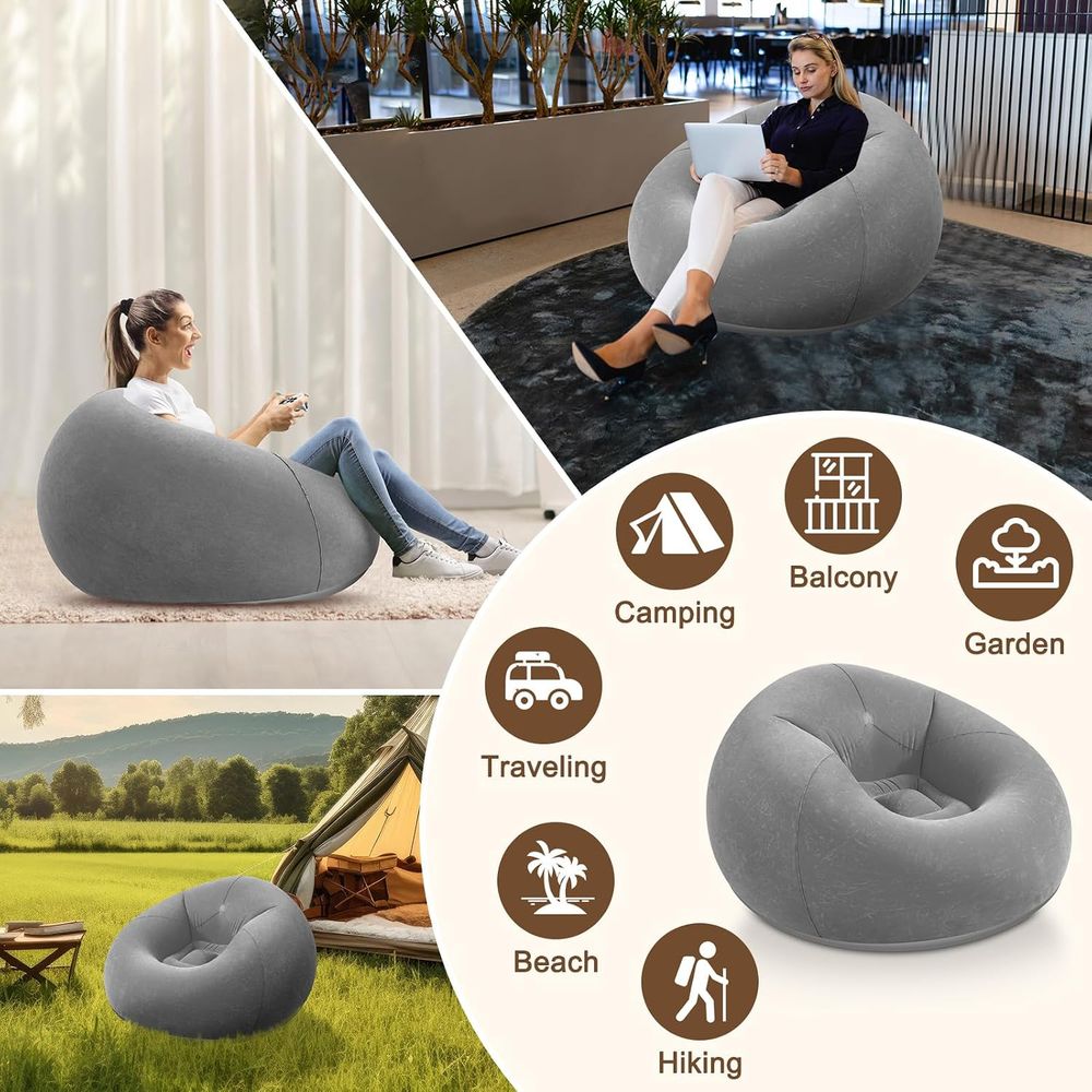 Kursi Bean Bag Tiup, Sofa Sant - Kids Outdoor Movies ulasan dan harga
