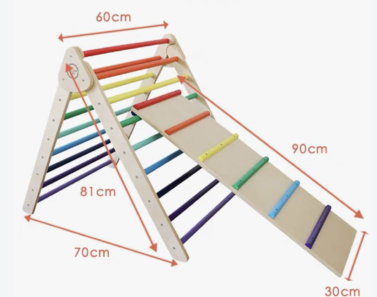 Papan Panjat Segitiga Kayu Lip - Kids Outdoor Wooden Playset ulasan dan harga