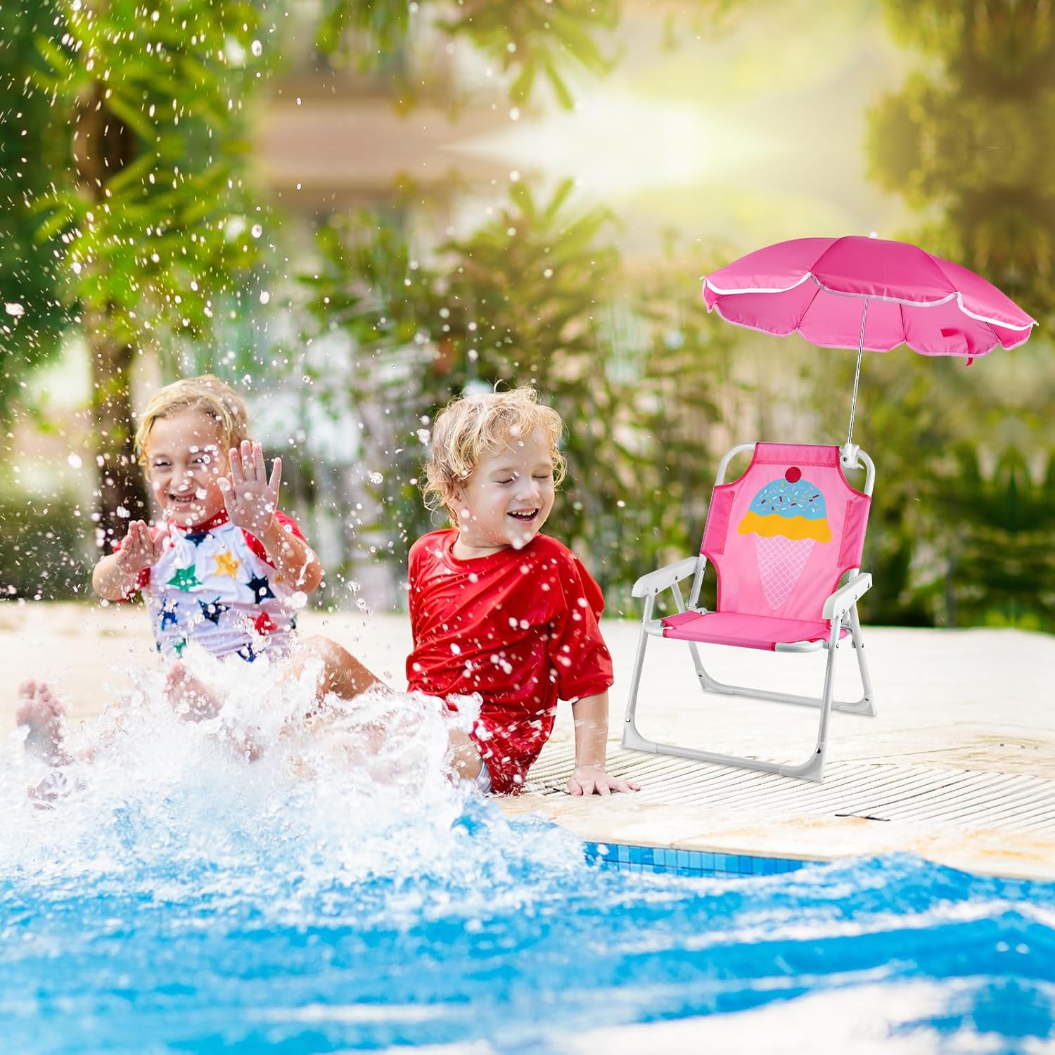 1 Set Kursi Pantai Lipat denga - Kids Outdoor Lounge Furniture ulasan dan harga