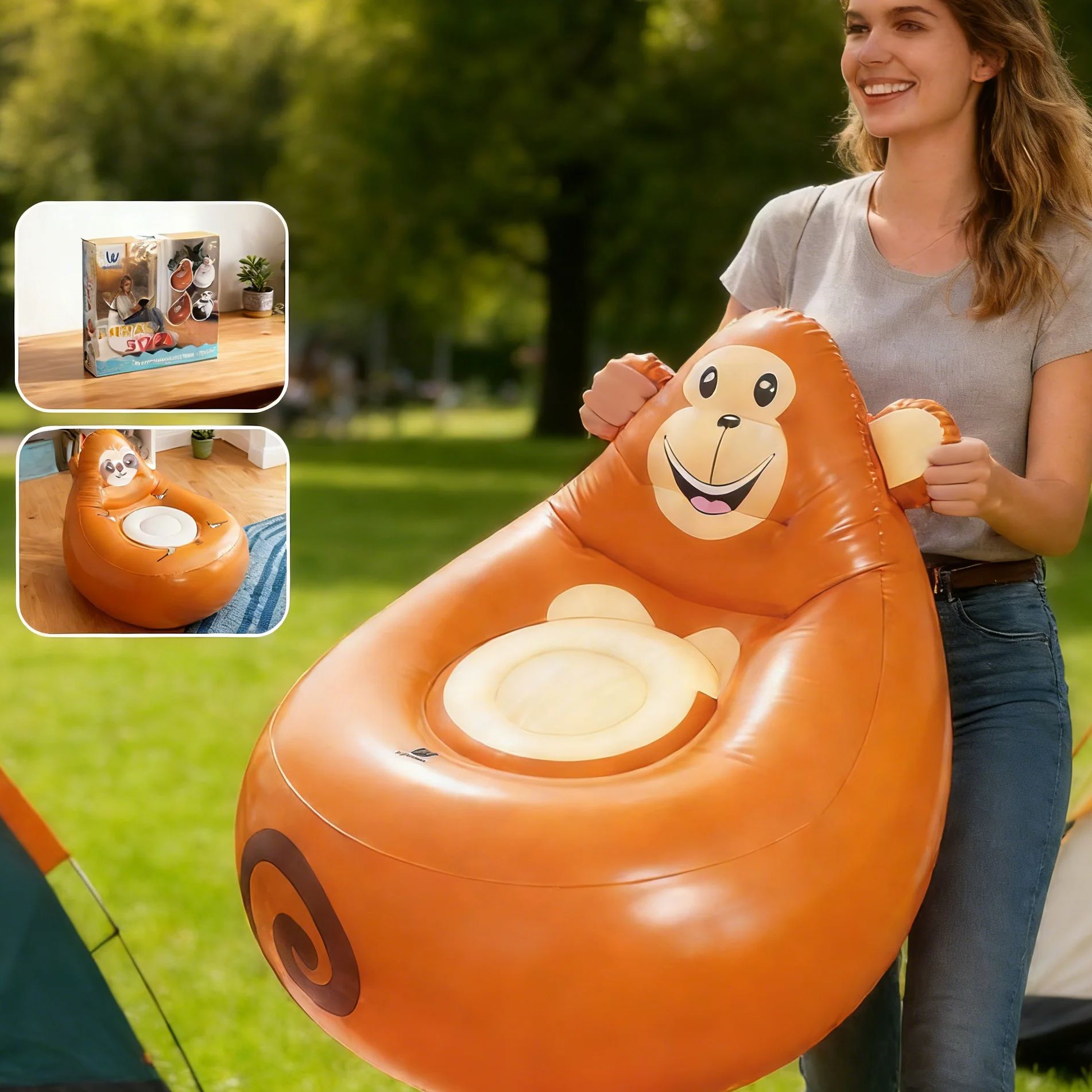 Sofa Santai Tiup Anak-Anak Sof - Kids Outdoor Lounge Furniture ulasan dan harga