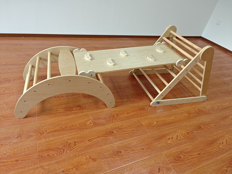 Mainan Panjat Anak 3-in-1 Mont - Kids Outdoor Wooden Playset ulasan dan harga