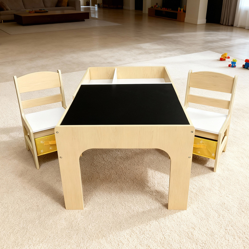 Set Meja dan Kursi Anak Kayu M - Kids Outdoor Table And Chair Set ulasan dan harga