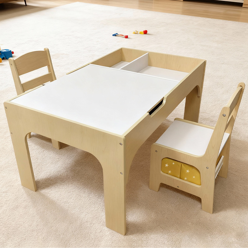 Set Meja dan Kursi Anak Kayu M - Kids Outdoor Table And Chair Set ulasan dan harga