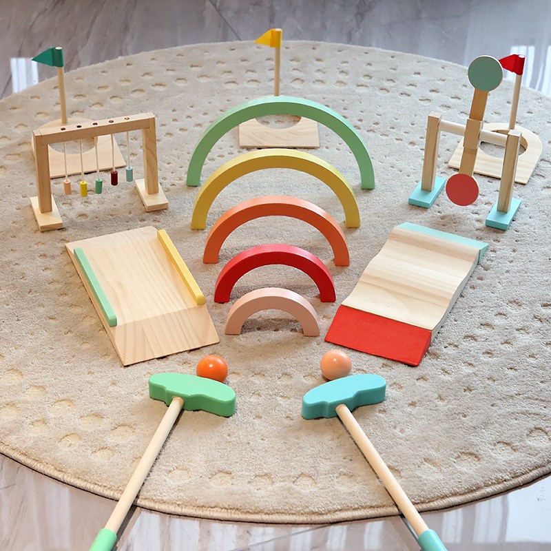Set Bola Golf Anak-anak Kit Bo - Kids Outdoor Wooden Playset ulasan dan harga