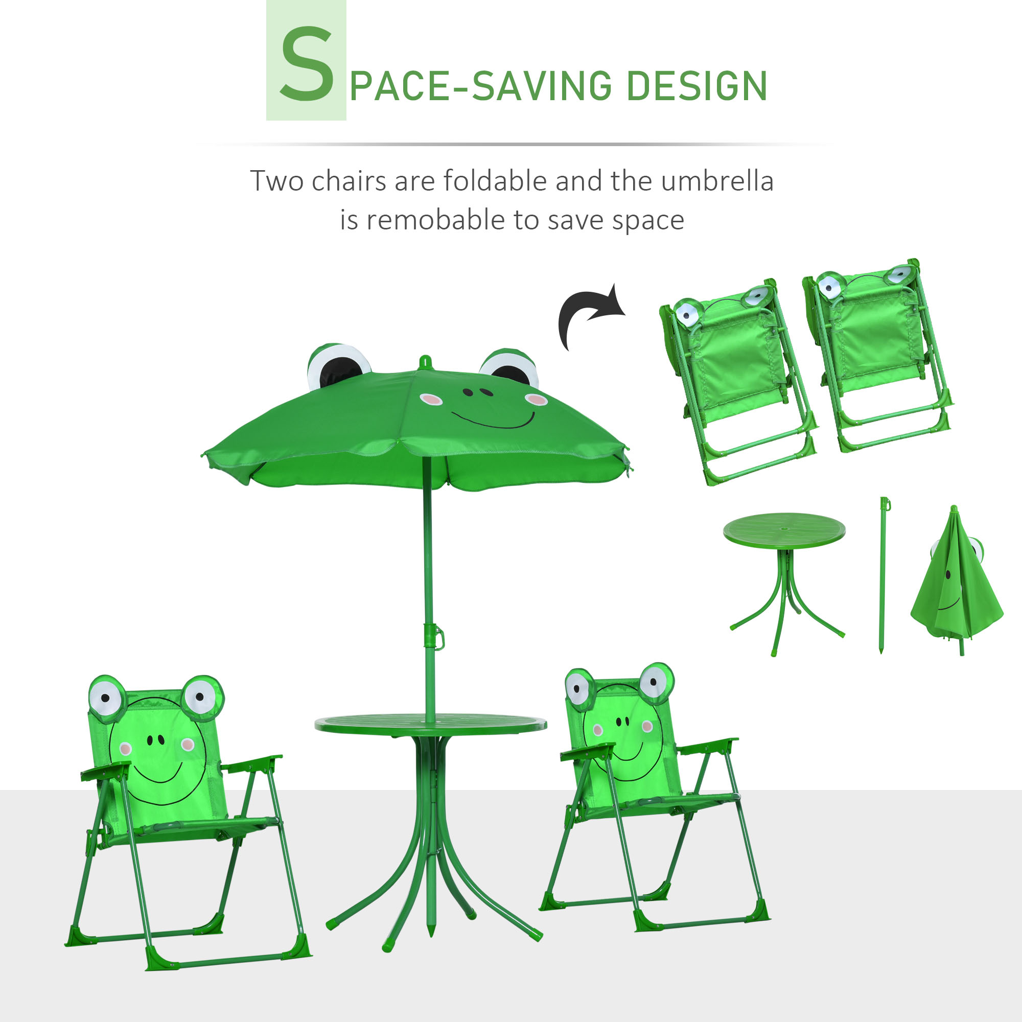 Set Meja dan Kursi Anak, Furni - Kids Outdoor Table And Chair Set ulasan dan harga