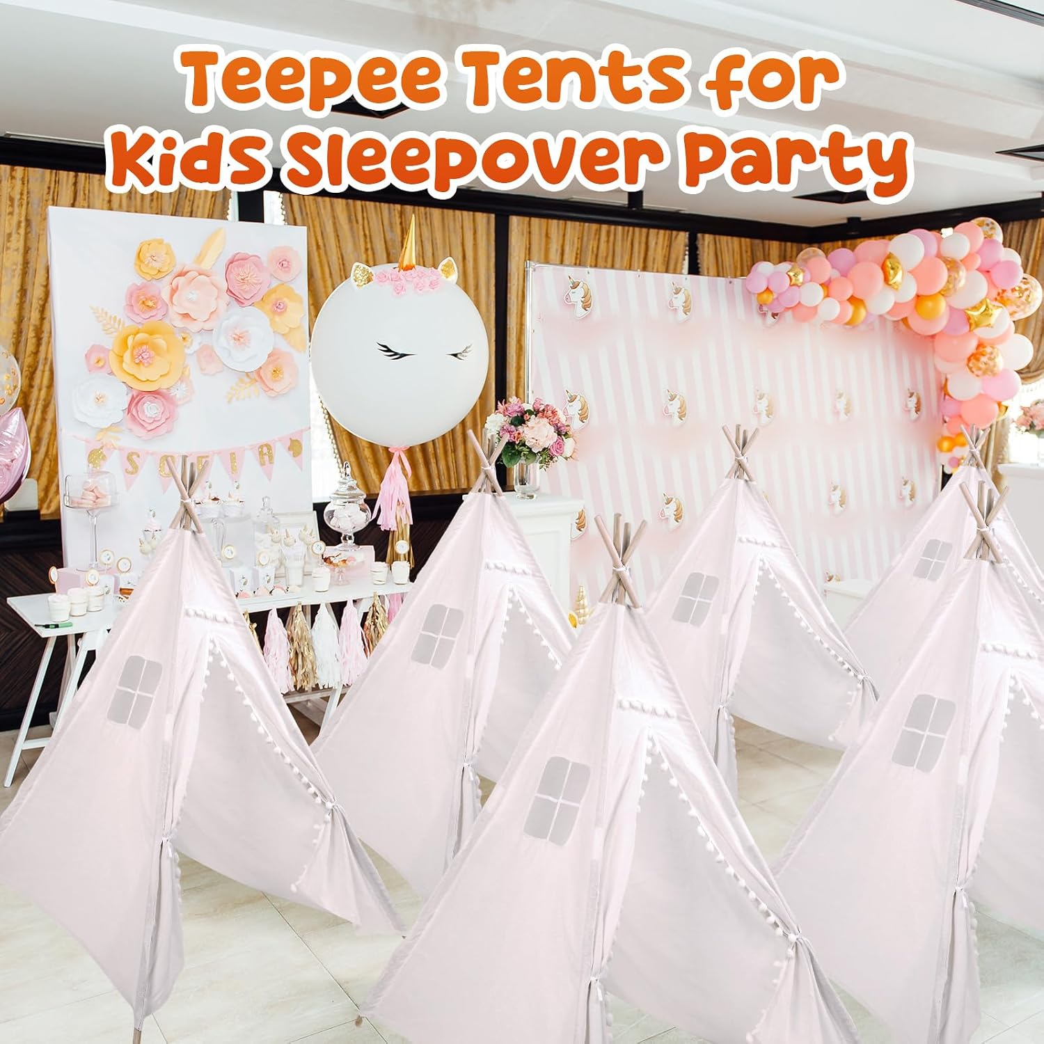 Windyun 6 Pcs Tenda Teepee Ana - Kids Outdoor Teepee ulasan dan harga
