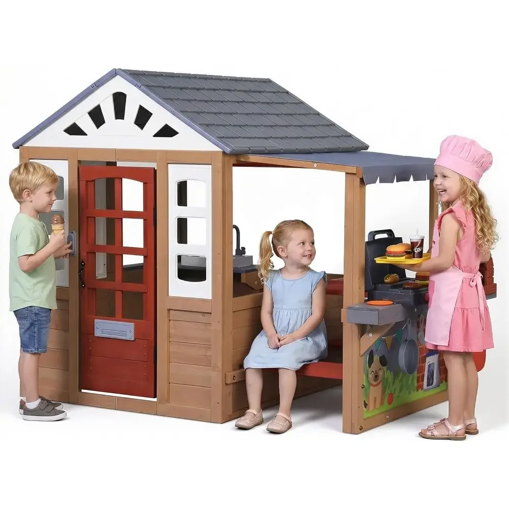 Rumah Mainan Kayu Anak untuk L - Kids Outdoor Wooden Table ulasan dan harga