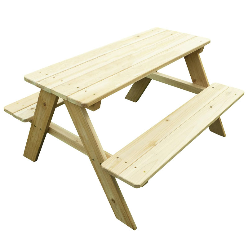 Meja dan Bangku Piknik Kayu An - Kids Outdoor Wooden Table ulasan dan harga