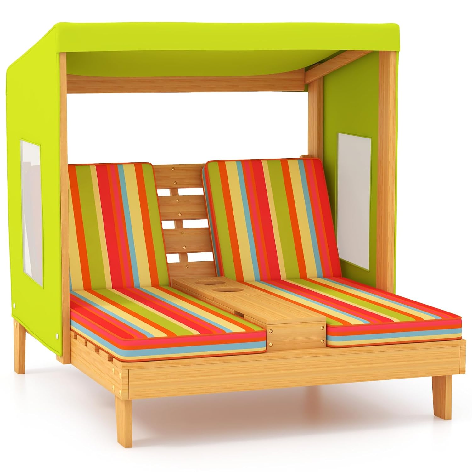 Kursi Santai Ganda Kayu untuk  - Kids Outdoor Lounge Furniture ulasan dan harga