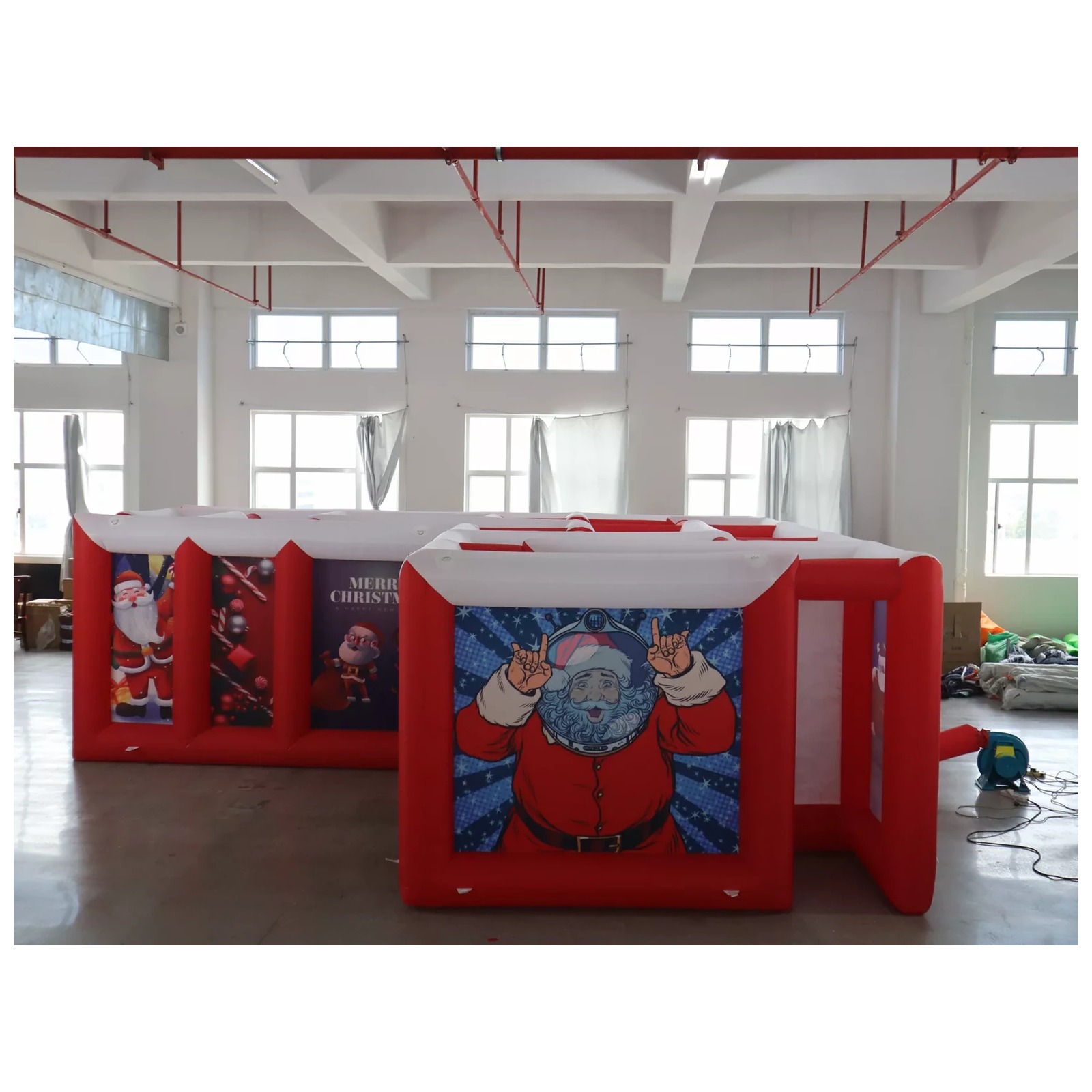 Labirin Tiup Atap Datar Merah  - Kids Outdoor Games ulasan dan harga