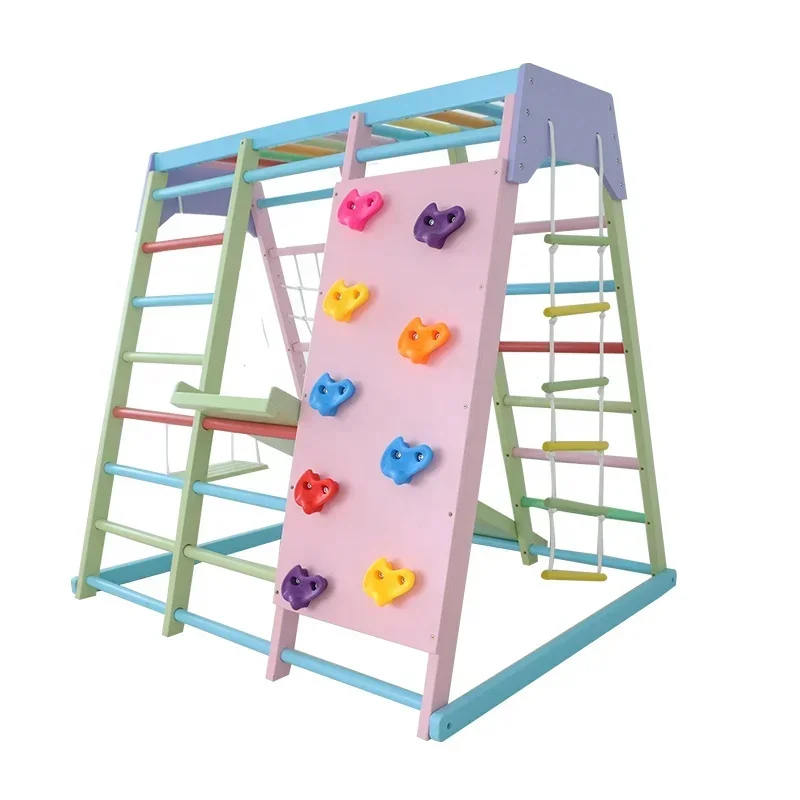 Perlengkapan Panjat Kayu Anak  - Kids Outdoor Wooden Playset ulasan dan harga
