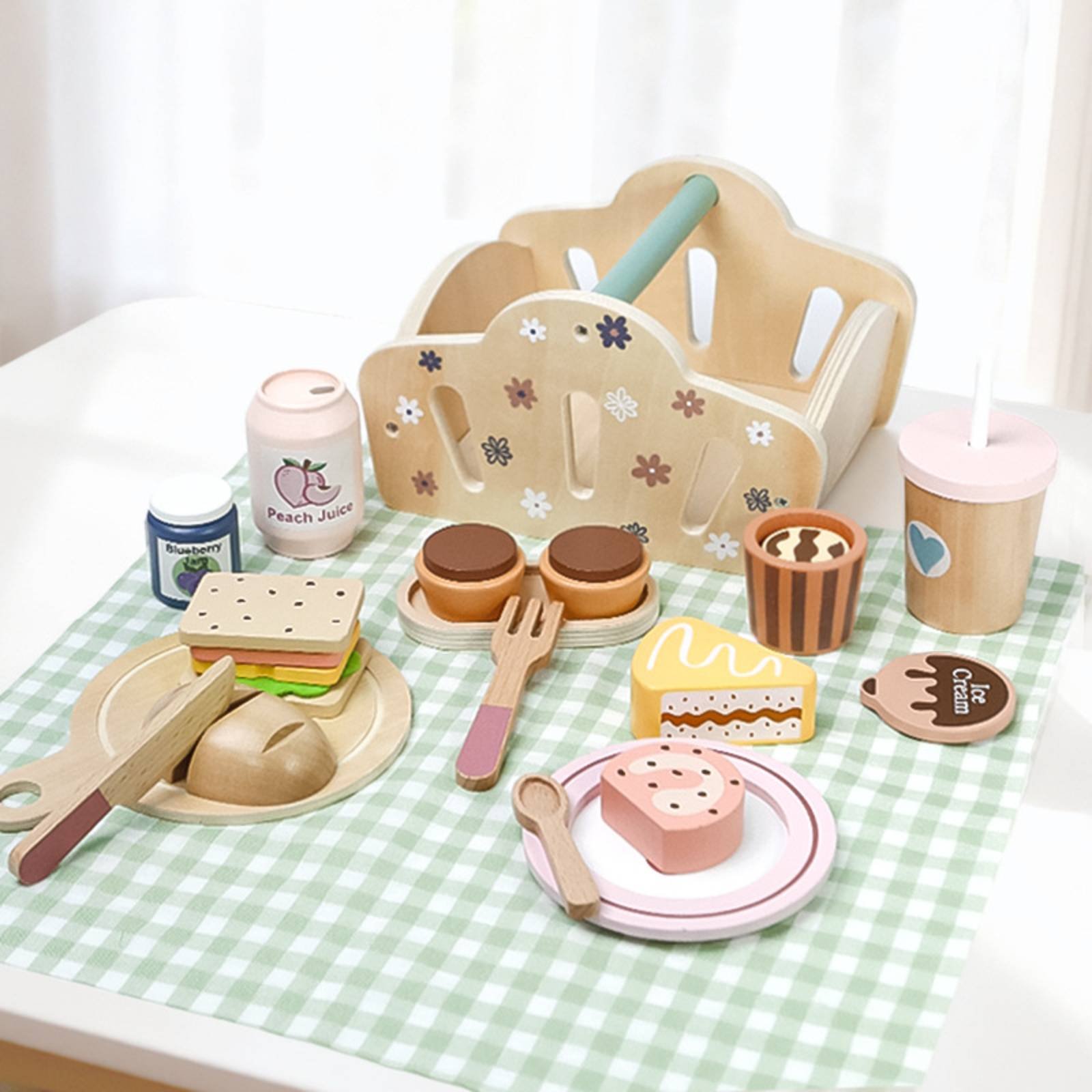 Keranjang Makan Kayu untuk Lua - Kids Outdoor Wooden Playset ulasan dan harga