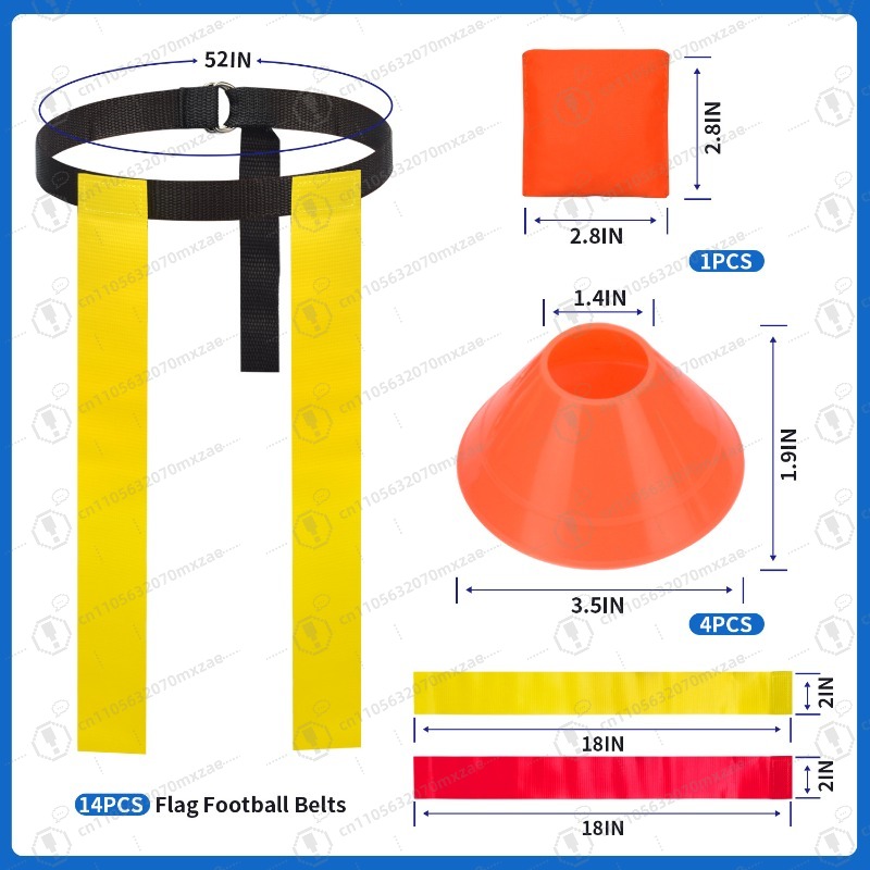 Set Sabuk Flag Football Gaya A - Kids Outdoor Games ulasan dan harga