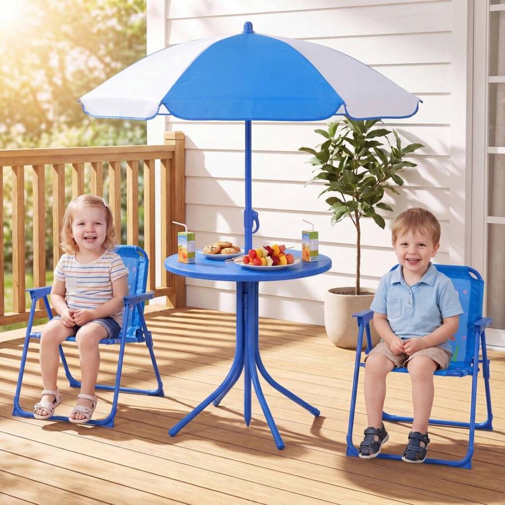Set Meja Piknik Anak untuk Lua - Kids Outdoor Table And Chair Set ulasan dan harga