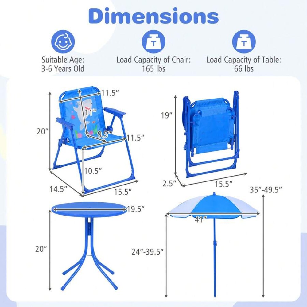 Set Meja Piknik Anak untuk Lua - Kids Outdoor Table And Chair Set ulasan dan harga